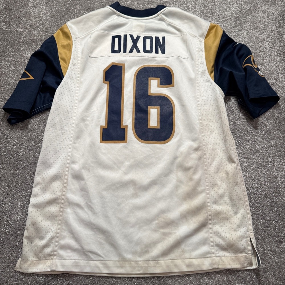 Los Angeles Rams Dixon #16 Jersey Nike Men M White NFL On Field Football Apparel